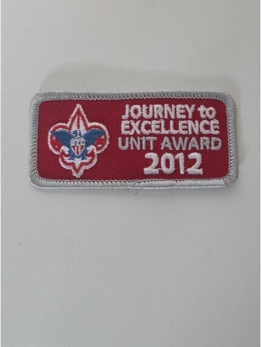 2012 Boy Scouts Journey to Excellence Unit Award Gold BSA Activity Patch